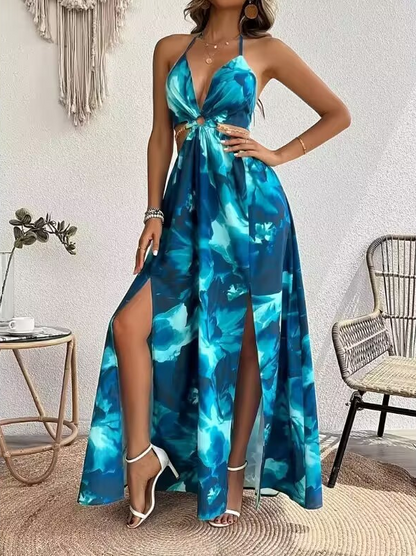 LUCIA Floral Print Maxi Dress