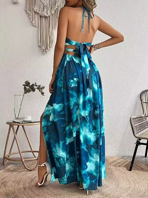 LUCIA Floral Print Maxi Dress