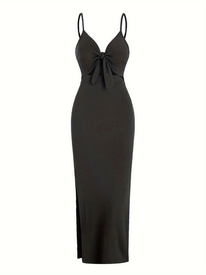 ELENA Lace Up Elegance Dress