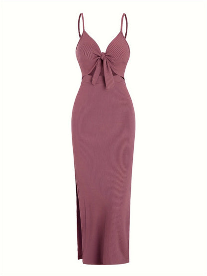 ELENA Lace Up Elegance Dress