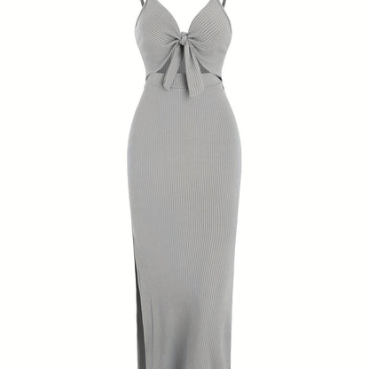 ELENA Lace Up Elegance Dress
