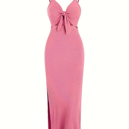 ELENA Lace Up Elegance Dress