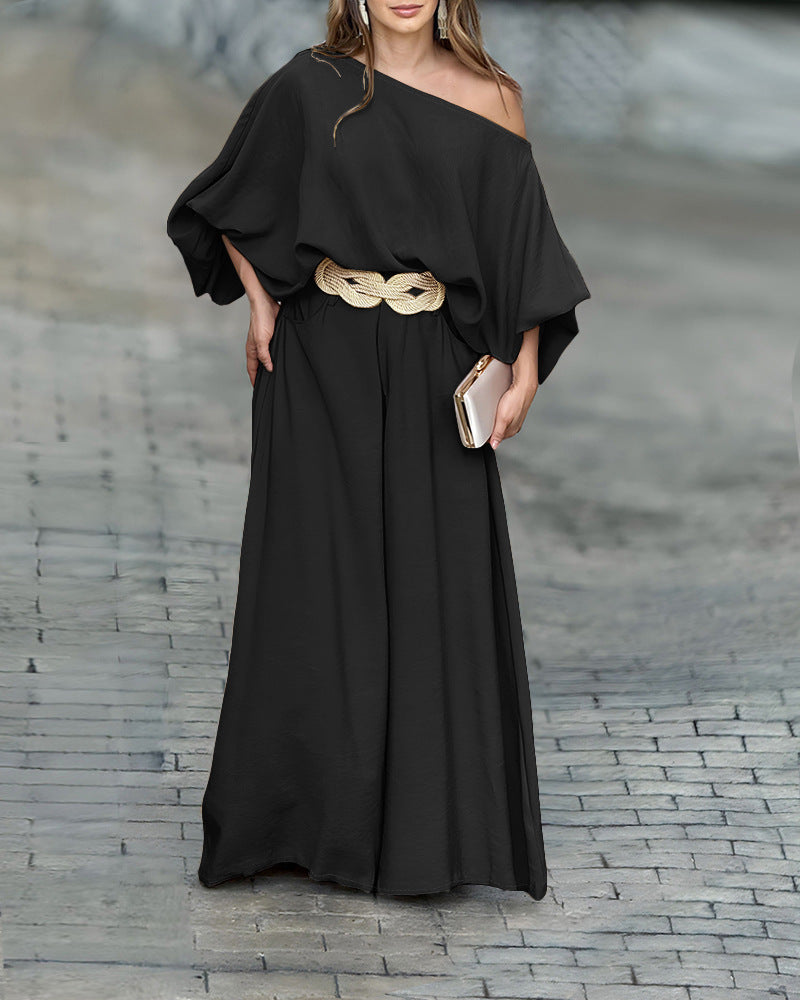 LEONA Strapless Top Trousers Suit