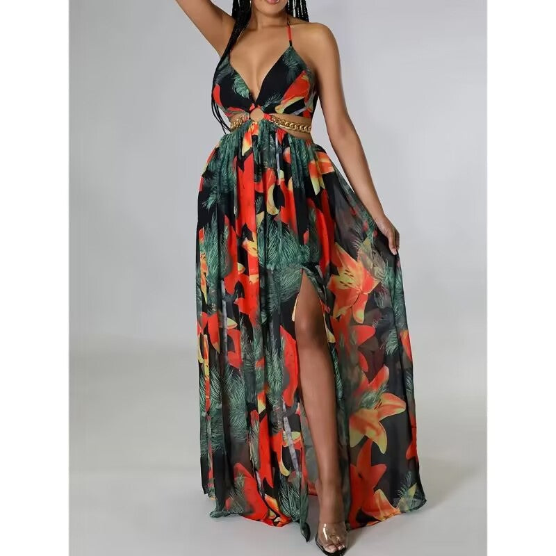 LUCIA Floral Print Maxi Dress