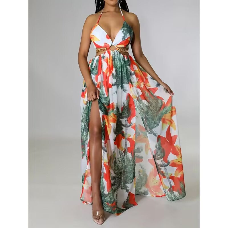 LUCIA Floral Print Maxi Dress