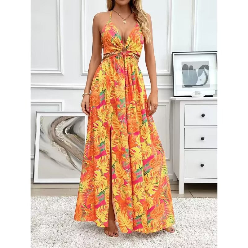 LUCIA Floral Print Maxi Dress