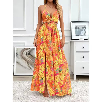 LUCIA Floral Print Maxi Dress